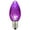 Purple, variant on 0.38 watt C7 Faceted LED Pink Replacement Bulb
