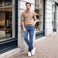 thumbnail image 5 of GINGTTO Men's Lightweight Stretch Slim Fit Denim Jeans for Casual Daily Wear, 5 of 6