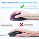thumbnail image 4 of Ratón Óptico Vertical Ergonómico Recargable de Modo Dual USB 2.4G Inalámbrico + Bluetooth para Computadora Portátil Color, 4 of 5