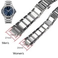 thumbnail image 4 of Correa de acero inoxidable para reloj HUBLOT Classic Fusion Big Bang, correa para reloj para hombre y mujer, con protuberancia de 27 x 19 mm, 20 x 13 mm y tornillos, 4 of 4
