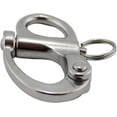 thumbnail image 6 of ABCISI Marine Grade Pair of 2-5/8(69MM) 316 Stainless Steel Fixed Bail Snap Shackle for Bracelet, Sailboat, 6 of 8