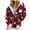 Z1-Watermelon Red, variant on larppty Womens Christmas Jackets Hoodie with Pocket, Snowflake Reindeer Zip Front Hood Warm Outerwear (Hot Pink, S)