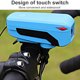 thumbnail image 3 of Worallymy Bicicleta USB Luz Delantera LED Linterna Ciclismo Faro Cuerno Recargable Bicicleta Lámpara Azul Worallymy JD735813638, 3 of 7