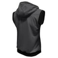 thumbnail image 6 of VBTAPA Zip Up Hoodies for Men Sleeveless Hooded T-shirt Lightweight Athletic Jacket Outdoor Hiking Travel Vest Jackets with Pockets Dark Gray XL, 6 of 7