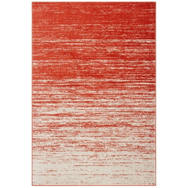 SAFAVIEH Adirondack Esmond Abstract Area Rug, Orange/Grey, 4'5" x 6'5"