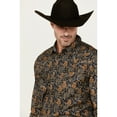 thumbnail image 2 of Cody James Men's Vaquero Paisley Print Long Sleeve Snap Western Shirt - CJHO23W11-DKBLU, 2 of 4