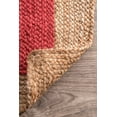 thumbnail image 4 of Indian Handmade Braided Natural Farmhouse Inner Red Jute Area Rugs , Home Décor Rugs Size 8 x 11 Feet, 4 of 4