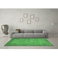 thumbnail image 3 of Ahgly Company Indoor Square Abstract Emerald Green Modern Area Rugs, 3' Square, 3 of 4