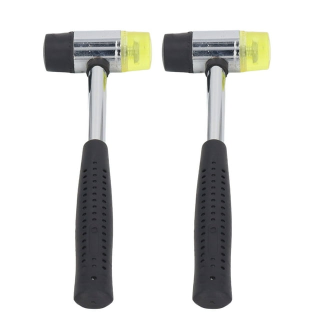 Rubber Mallet, Soft Appearance Nonslip Rubber Hammer 2pcs For Woodworking
