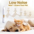 thumbnail image 4 of Pet Microprecision Trimmer, 2024 New Dog Trimmer for Paws Rechargeable Small Dog Grooming Clippers with LED Light, Multifunctional Pet Dog Paw Hair Trimmer for Dogs Grooming (White), 4 of 7