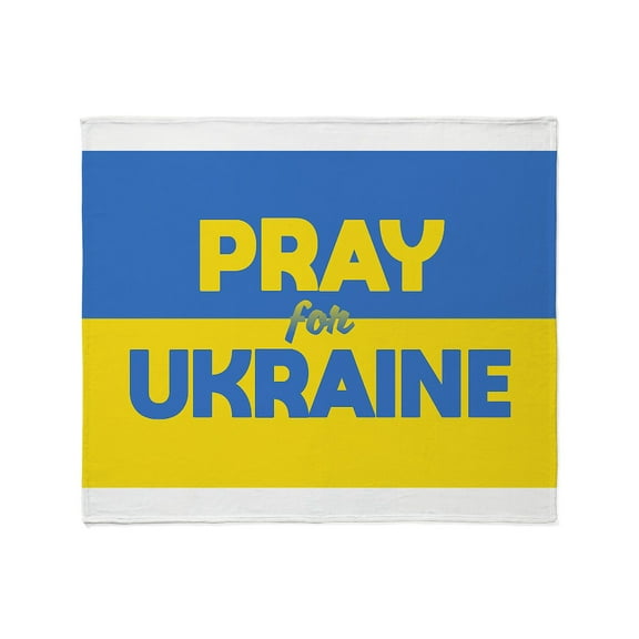 CafePress - Pray For Ukraine - Soft Fleece Throw Blanket, 50"x60" for All Ages