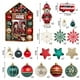 thumbnail image 1 of Bolas de Navidad en caja de 70 bolas colgantes pintadas de forma especial para árbol de Navidad, bolas de colores para decoración navideña, 1 of 6