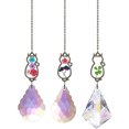 thumbnail image 1 of Prismas de cristal Vhermosa Suncatcher Flower Cats Colgante Adorno de ventana Paquete de 3, 1 of 5
