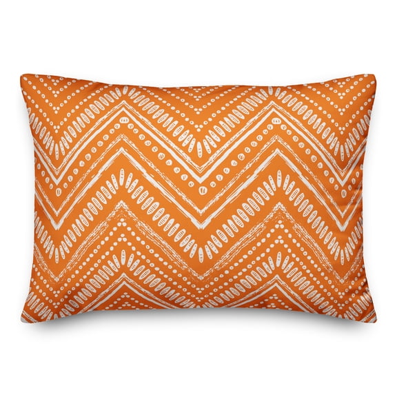 Creative Products Boho Chevron Orange 14x20 Indoor / Outdoor Pillow