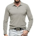 thumbnail image 3 of qolati Men's Casual Henley Shirts Classic Long Sleeve Basic Button T-Shirt Lightweight Athletic Cotton Golf Tops, 3 of 7
