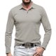 thumbnail image 1 of pstuiky Camisas casuales de manga larga para hombre, Blusa con botones y solapa de color liso para hombre Tops de hombre l, 1 of 7
