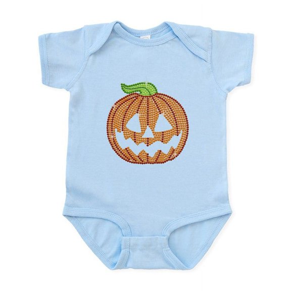 CafePress - Printed Rhinestone Jackolantern Infant Bodysuit - Baby Light Bodysuit, Size Newborn - 24 Months