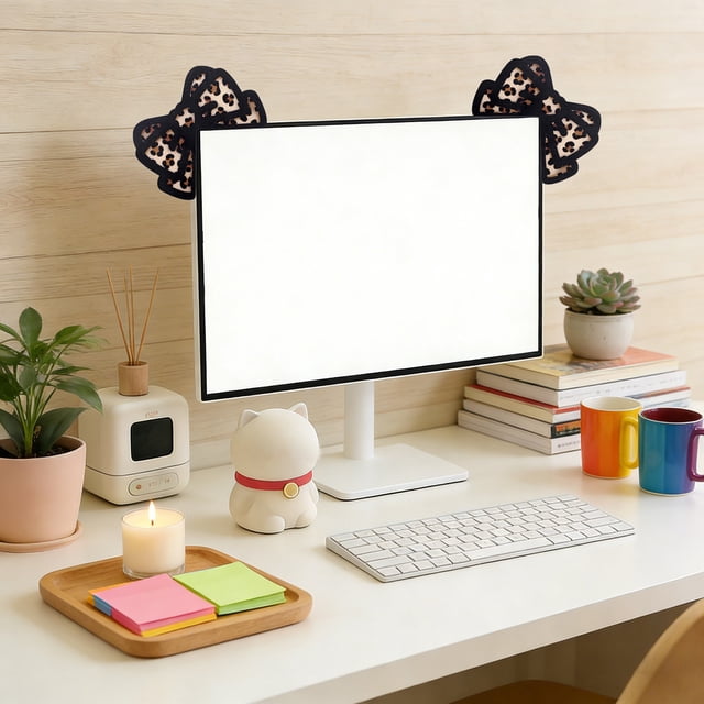 Décor d'Angle d'Écran Mignon Mignon pour PC Portable