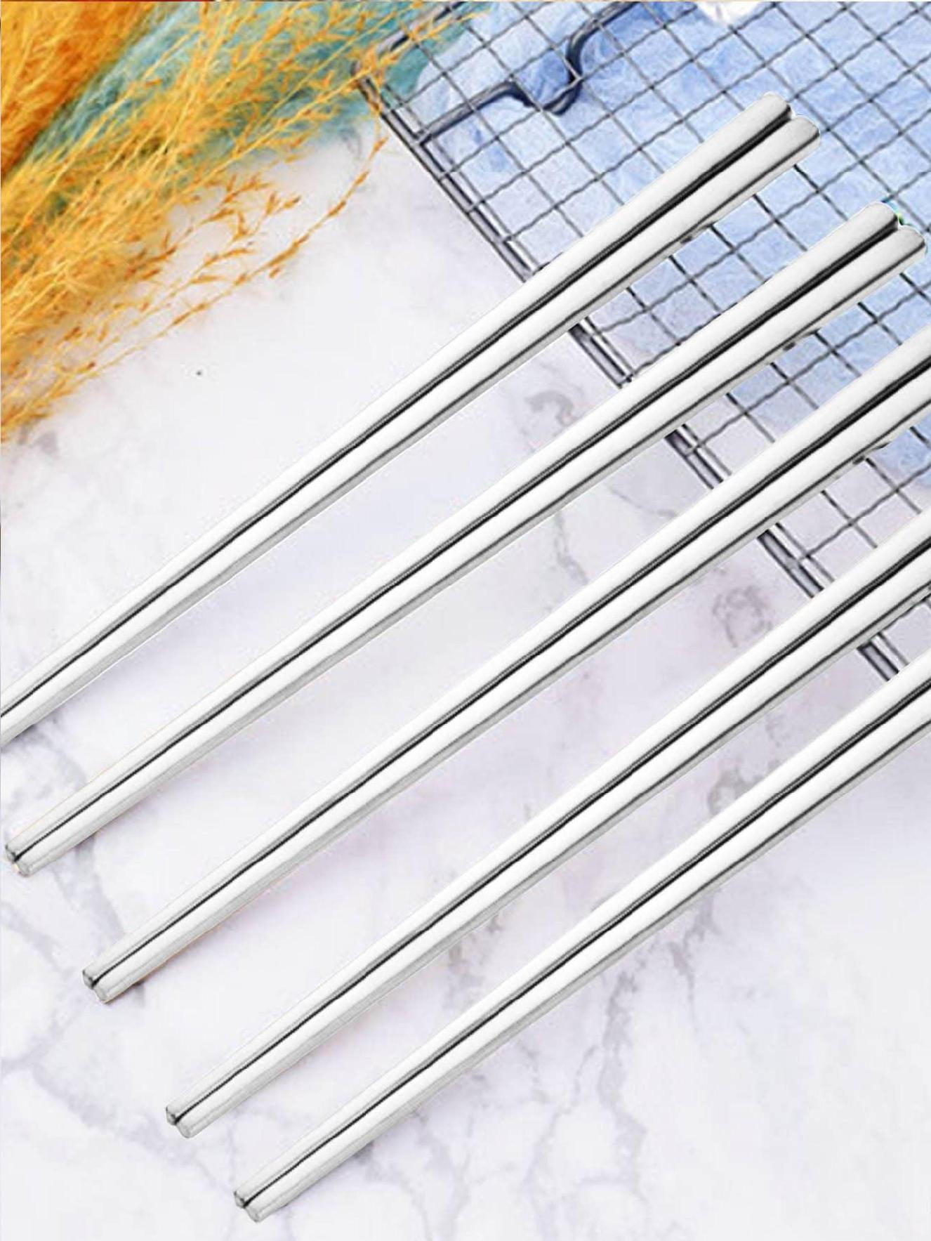 1pair Stainless Steel Chopsticks