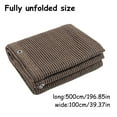 thumbnail image 3 of Kilougeis Dish Cloths for Washing Dishes Outdoor Fabric Fabric Shading Privacy Caring Camping Courtyard Coffee Color, 3 of 5