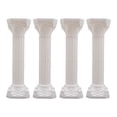 thumbnail image 3 of 10.63" x 34.65" White Plastic Stripes Roman Pillars Plant Stand (4 Count), 3 of 8