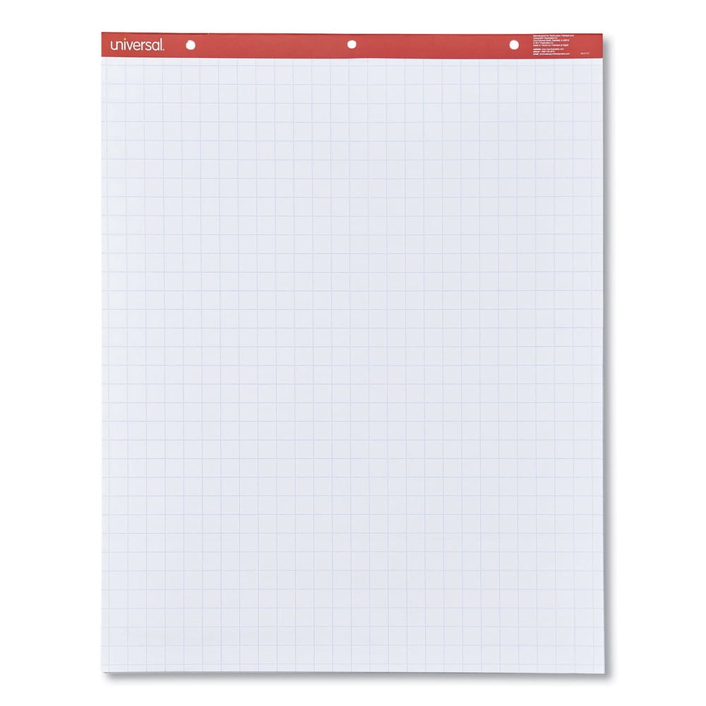 Universal UNV35602 50-Sheet 27 in. x 34 in. Easel Pads/Flip Charts - White (2/Carton)