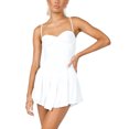 thumbnail image 1 of xiaxaixu Femmes Fronde Robe, Bretelles Spaghetti Dos Nu Irrégulière Été Mini Robe pour Cocktail, 1 of 9