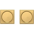 thumbnail image 3 of Baldwin K008.Fd K008 Hollywood Hills Non-Turning Two-Sided Dummy Door Knob Set - Brass, 3 of 7