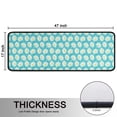 thumbnail image 5 of Kitchen Rugs Sets Of 2,Turquoise Daisy Flower Floral Pattern Anti Fatigue Kitchen Mat Rugs Non Slip Washable,Decorative Kitchen Floor Mats for Kitchen,Sink,Laundry,17"x47"+17"x47", 5 of 5