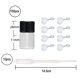 thumbnail image 2 of 100 paquetes de botellas de aceite esencial, vial de aceite de 2ML con cuentagotas, botellas de muestra, botellas de Dram, minibotellas de vidrio, contenedores MFZFUKR BST3051567-1, 2 of 7