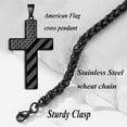 thumbnail image 3 of 10-18 Years Old Birthday Gifts for Men, Black Cross Necklace Birthday Decorations for Men, Son, Grandson, Nephew, 3 of 7