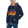 thumbnail image 5 of Ben Azelart Stay Wild Kids' Hoodie 3d Print Sweatshirt Soft Pullover Hooded With Big Pockets For Boys Or Girls Small, 5 of 8