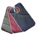 thumbnail image 2 of Miangastore Large Size Plaid Waterproof Adult Bib Mealtime Clothing Protector (Green), 2 of 8