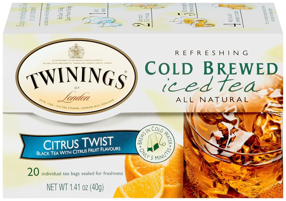 Twinings Citrus Twist Cold Brew Bagged Tea, 20 Ct by Twinings
