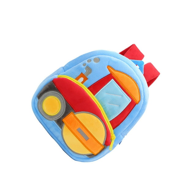 Sonducket pequeña de felpa, Adorable coche de ingeniería, escolar para niños, accesorio de ropa, bolsas de transporte para regalo de Mochilas Tipo 5 Sonducket AP012905-05