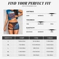 thumbnail image 5 of Susaid Red And Blue Fire Dragon D Print Intensify Workout Shorts for Women Seamless Scrunch Short Gym Yoga Running Sport Active Exercise Fitness Shorts-Large, 5 of 8