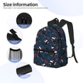 thumbnail image 3 of Easygdp Christmas Dachshund Mochila Casual para Portátil, Mochila para Escuela, Viajes, Negocios, 3 of 6