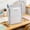 Blue, variant on Large Capacity A4 Book And Homework Storage Bag Thick Multi Layer Transparent File Bag Student Subject Classification Test Paper Bag