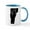 White/Blue Inside, variant on CafePress - Vermont Initials - 11 oz Ceramic Mug - Novelty Coffee Tea Cup