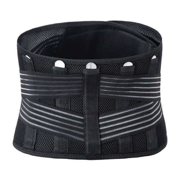 KAKOWELY Steel Plate Sports Waist Support Belt Black 1Pcs 8.7x38.6in
