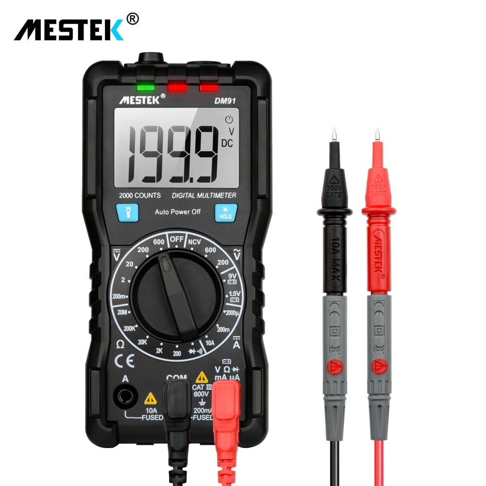 MESTEK Digital Multimeter Auto-range LCD Digital Multimeter DC/AC Voltage F4W3 