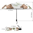 thumbnail image 3 of Compact Sun Umbrella Windproof Travel Umbrellas for Rain Strong Portable UV Protection Cute Bear with Tree, 3 of 8