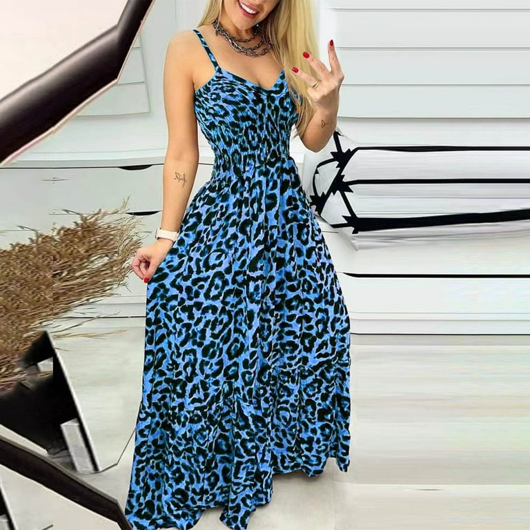 chinese dress ladies Leopard Print Maxi Dress – Diva's Den Fashion, LLC main image 0