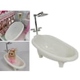 thumbnail image 4 of Miniature Mini Bathtub Miniature Dollhouse Simulation Bathroom Accessories Tub Model Toy Xmas Gifts, 4 of 9