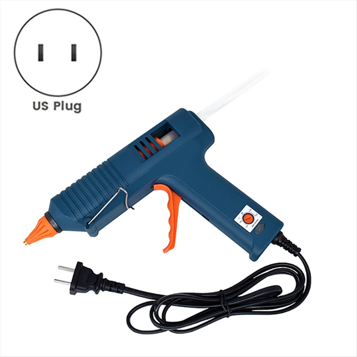 Symkmb 150W Hot Melt Glue Tool with Temperature Control for DIY Industrial Manufacture Use 11mm Glue Sticks Nozzle US Plug Plastic + Metal