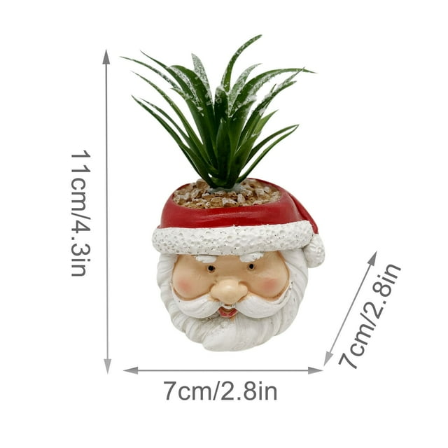 Artificial Christmas Flowers Christmas Resin Flower Pots, Plastic Flowers, Christmas Flower Pots, Succulent Flower Pots, Handicrafts, Garden Artificial Flower Decorations