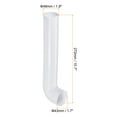 thumbnail image 2 of Unique Bargains 11' Plastic Tubular Elbow Drain Pipe Kitchen Sink Flush Tank Outlet Pipe White, 2 of 6