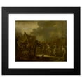 thumbnail image 2 of Adriaen Pietersz. Van De Venne 24x20 Black Modern Framed Museum Art Print Titled - Peasants&nbsp;Dancing (1655), 2 of 5