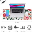 thumbnail image 5 of Long Mouse Pads for Desk,Pioneer Flower Floral Print Pattern Desk Mats on Top Of Desks, Desk Mouse Pad Extra Large with 3mm Non-Slip Base and Stitched Edge for Gaming,Office,Work,Home 31.5"x11.8", 5 of 6