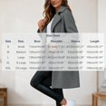 thumbnail image 3 of KICILVS Long Sherpa Jacket Women Fuzzy Button-Down Coat with Pockets Notched Collar Warm Winter Outerwear for Casual, 3 of 7
